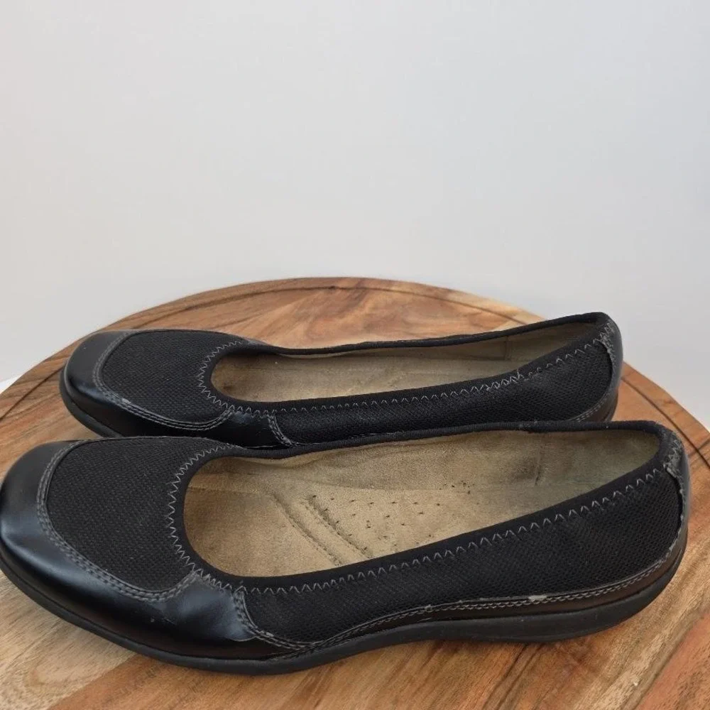 Naturalizer Shoes Womens‎ Size 9M Black Slip On Comfort Ballet Flats Casual